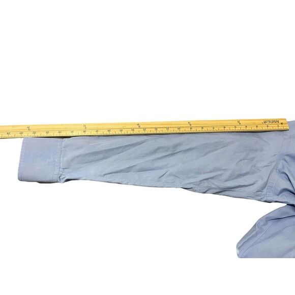 INDIVIDUALIZED‎ SHIRTS Dress Shirt Blue White Contrast Spread Collar Size 15.5 - Picture 9 of 11